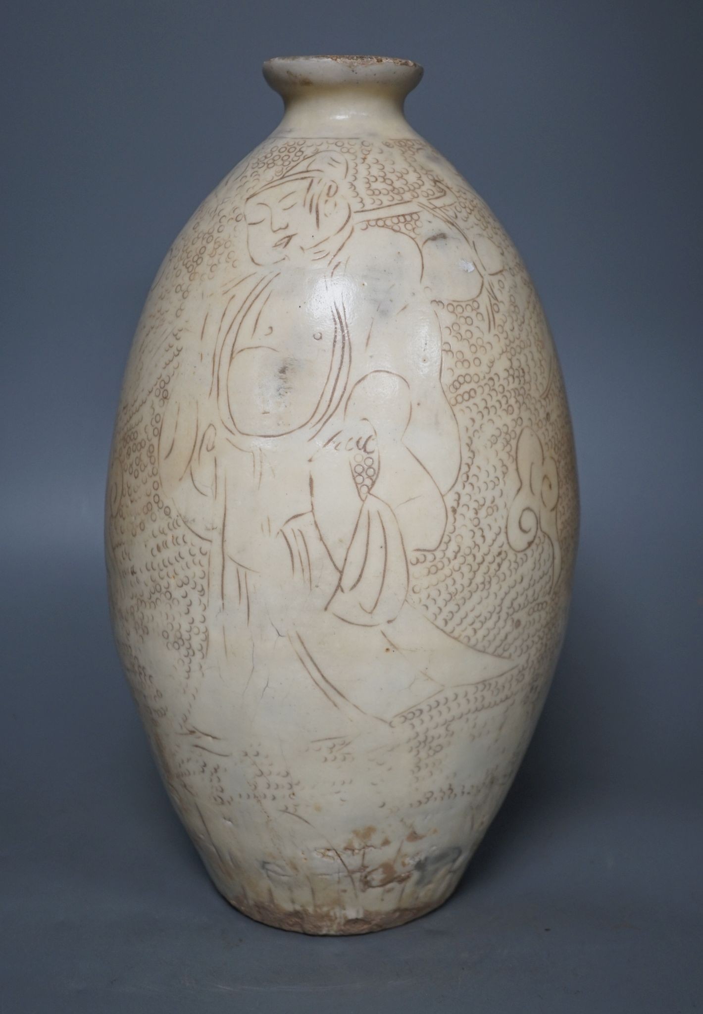 A Chinese Cizhou type vase, 36.5 cm high